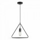 Suspension Douille E27 TRIANGLE Noir