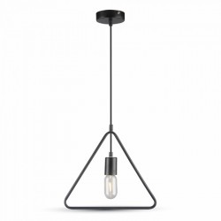 Suspension Douille E27 TRIANGLE Noir