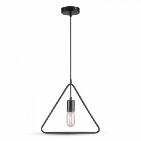 Suspension Douille E27 TRIANGLE Noir