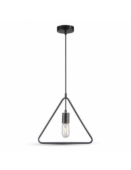 Suspension Douille E27 TRIANGLE Noir