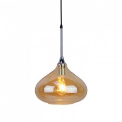 Suspension Douille E27 Modern Glass Ambre