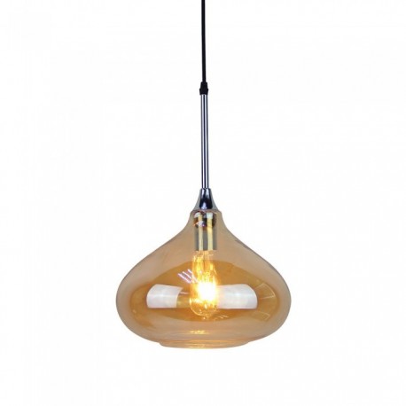 Suspension Douille E27 Modern Glass Ambre