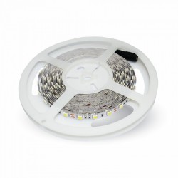 BANDE LED 12V - SMD5050 - 60LEDs/m 10W/m 6000°K 5m 1000Lumens/m - IP20 - Fin de série - Ni repris Ni échangé 