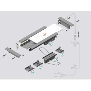 Profile LED Reflex ALU Anodise 2