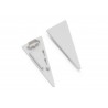 Terminaison Profile LED Mur12 Droit Blanc