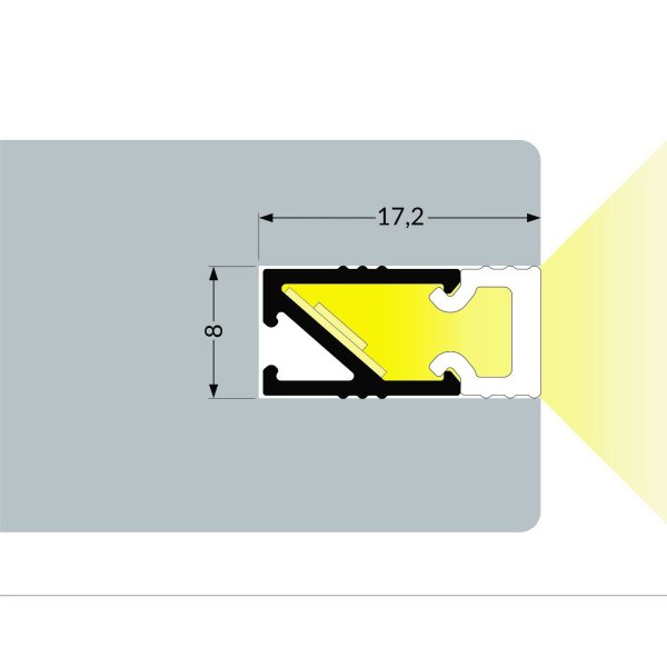 Profile LED HRef ALU Anodisé 1000mm