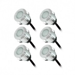 Kit Spot LED Terrasse 6x0.6W 12V Bleu