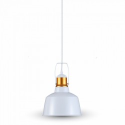 Suspension Douille E27 Aluminium Shade Blanc