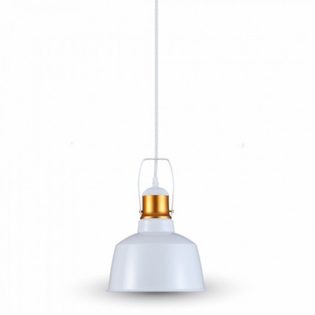 SUSPENSION Douille E27 Aluminium Shade Blanc