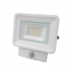 PROJECTEUR LED Plat Blanc 230 V 10 WATT IP65 6000°K + Détecteur