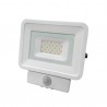 PROJECTEUR LED Plat Blanc 230 V 10 WATT IP65 6000°K + Détecteur