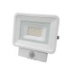 PROJECTEUR LED Plat Blanc 230 V 10 WATT IP65 2700°K + Détecteur - Fin de série - Ni repris Ni échangé