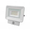 PROJECTEUR LED Plat Blanc 230 V 10 WATT IP65 2700°K + Détecteur