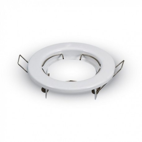 SUPPORT DE SPOT ROND BLANC 80mm