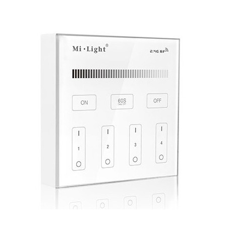 Commande Murale Dimmer 4 Zones (à pile)