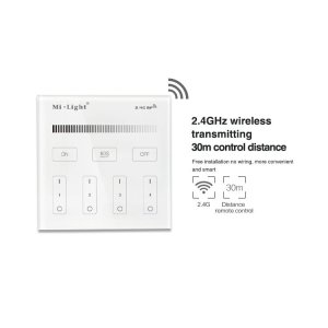 Commande Murale Dimmer 4 Zones (à pile)