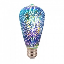 Ampoule LED Bulb E27 ST64 3D Filament 3W 3000°K