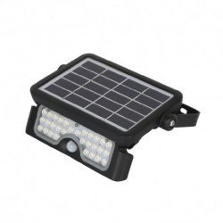 PROJECTEUR EXTERIEUR LED SOLAIRE NOIR 5W 4000°K IP65