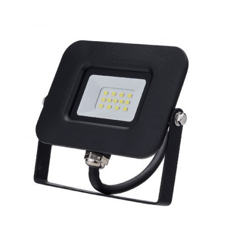 PROJECTEUR LED Plat Noir Epistar 170-265V 10 WATT IP65 4500°K