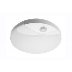 Plafonnier LED Ø250MM 16 W 230 V BLANC 4000°K + SENSOR IR IP44 CLAS 2