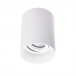 Support de Spot GU10 Saillie - Cylindre Blanc Basse Luminance