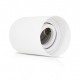 Support de Spot GU10 Saillie - Cylindre Blanc Basse Luminance