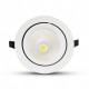 Spot Escargot Rond Orientable LED IP 44 COB 60W 4000°K