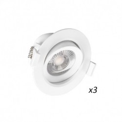 SPOT LED SMD ORIENTABLE 5W 3000°K (boîte de 3)