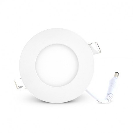 Plafonnier LED BLANC Ø 85 ROND 3 Watt 3000°K