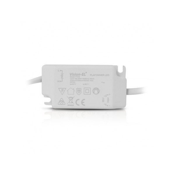 Plafonnier LED BLANC Ø 85 ROND 3 Watt 3000°K