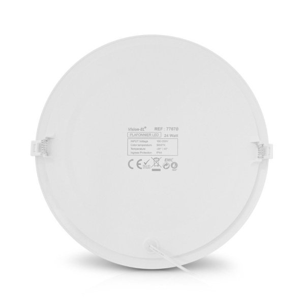 Plafonnier LED BLANC Ø 300 ROND 24 Watt 3000°K