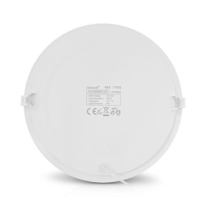 Plafonnier LED BLANC Ø 300 ROND 24 Watt 3000°K