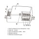 Plafonnier LED Hublot 18 Watt 300mm 3000°K 1530Lm IP65 Blanc + Detecteur IR