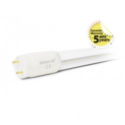 TUBE LED T8 PHASE et NEUTRE Même Côté Clair 24 W 1500 mm 4000°K 3000Lm 5Ans