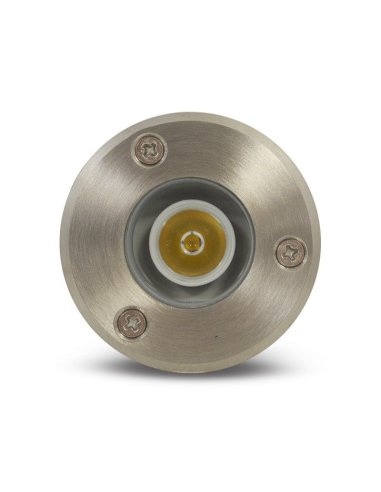 Spot LED COB encastre sol 3W - DIAM 62 - IP67 - Rond - Bleu Inox 316L