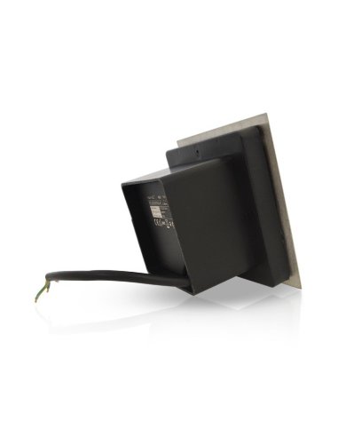 Spot LED COB encastre sol 9W - IP67 - Carré - Inox 316L - 3000°K