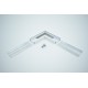 Connecteur L 90° Profile LED Plat Alu Blanc