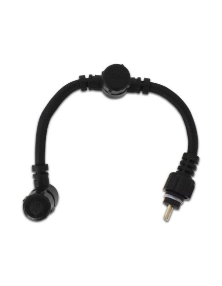 Connecteur de KIT SPOT TERRASSE "T" 1 Mâle / 2 Femelles 20 Cm