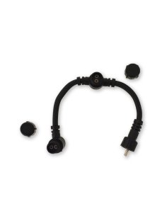 Connecteur de KIT SPOT TERRASSE "T" 1 Mâle / 2 Femelles 20 Cm 2