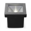 Spot LED encastre sol 5W - IP67 - Carré - 4000°K - INOX 316 L