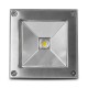 Spot LED encastre sol 5W - IP67 - Carré - 4000°K - INOX 316 L