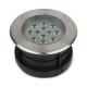 Spot LED encastre sol 12W - IP67 - Rond - 4000°K - Inox 316 L