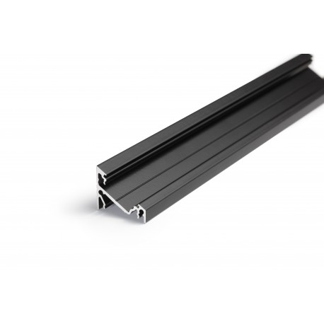 Profile LED Angle 30 / 60 - 14 - ALU Noir 1000mm