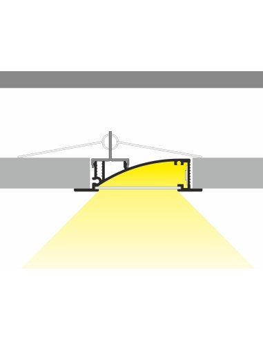 Profile LED Reflex ALU Brut 2000mm