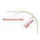 Profile LED Courbe ALU Blanc 1000mm