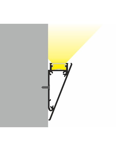 Profile LED Mur ALU Brut 1000mm