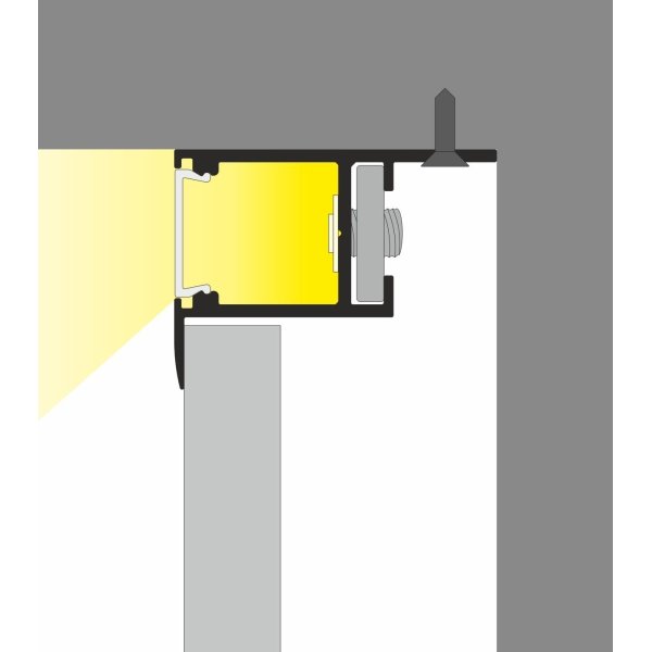 Profilé LED Cadre14 Alu Blanc 1000mm
