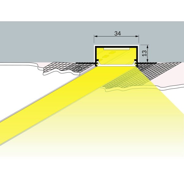 Profilé LUMI30-04 Brut 2000mm