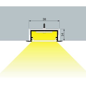 Profilé LUMI30-06 Anodisé 1000mm
