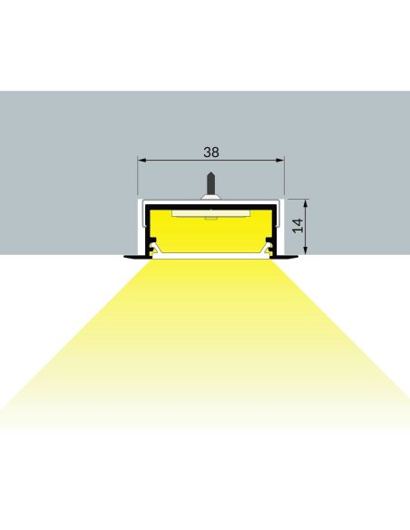 Profilé LUMI30-06 Brut 2000mm